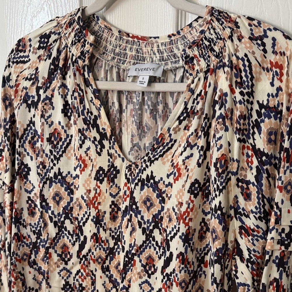 Evereve Multicolor Geometric Top